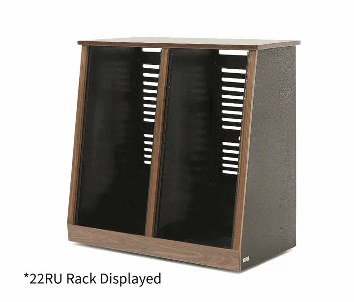 Argosy 24 Space Slanted Rack, Double Bay, Black Satin Lacquer