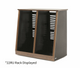 Argosy 24 Space Slanted Rack, Double Bay, Oak Trim