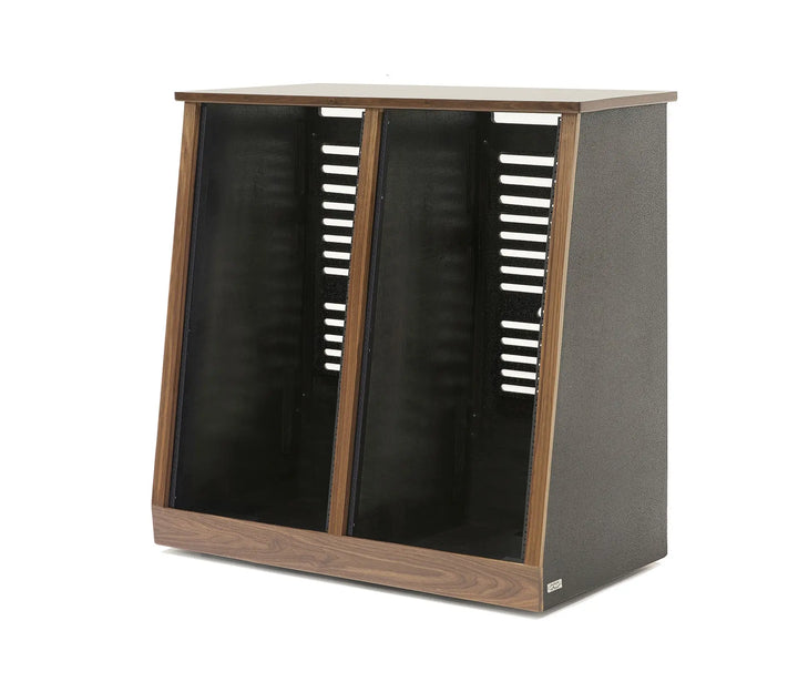 Argosy 22 Space Slanted Rack, Double Bay, Black Satin Lacquer