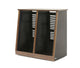 Argosy 22 Space Slanted Rack, Double Bay, Black Satin Lacquer