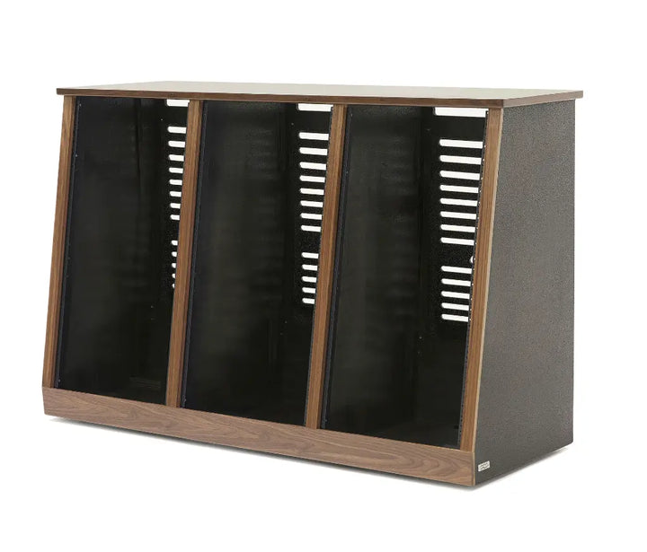 Argosy 22 Space Slanted Rack, Triple Bay, Oak Trim