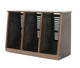 Argosy 22 Space Slanted Rack, Triple Bay, Cherry Trim