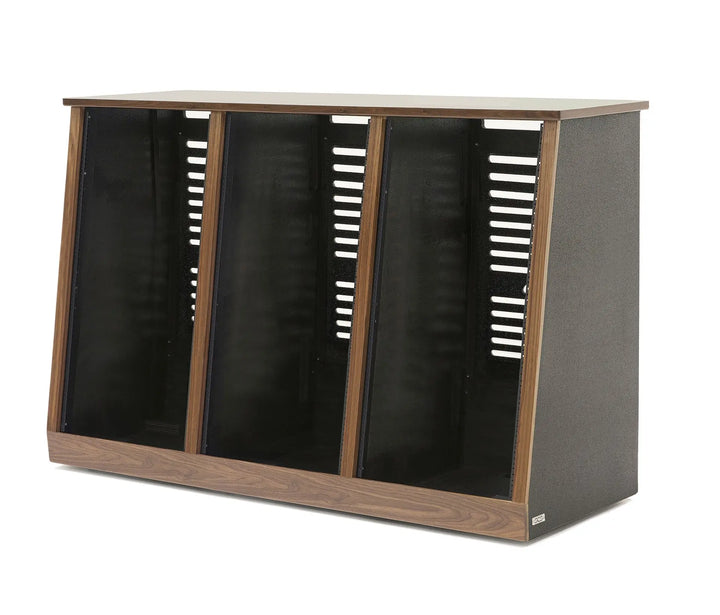 Argosy 22 Space Slanted Rack, Triple Bay, Black Satin Lacquer