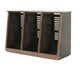 Argosy 22 Space Slanted Rack, Triple Bay, Walnut Trim