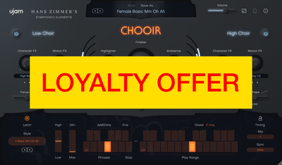 UJAM UJAM CHOOIR Loyalty Offer