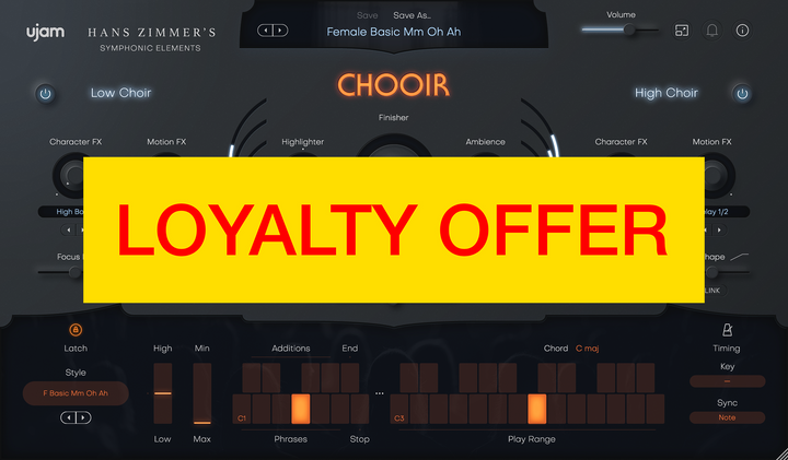 UJAM UJAM CHOOIR Loyalty Offer