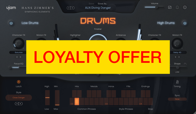 UJAM UJAM DRUMS Loyalty Offer