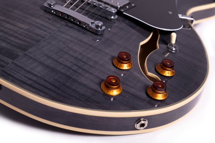 Washburn Wing Series SH35 Semi-Hollow Electric Guitar (Trans Black)