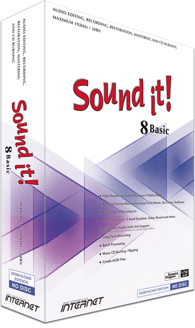 INTERNET CO. Sound it! 8 Basic - PC