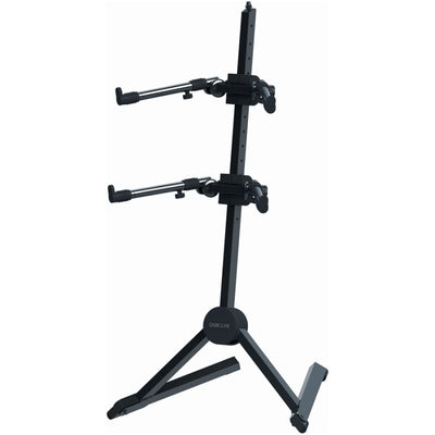 Quik Lok SL930 Double-Tier Slant Keyboard Stand with Fully Adjustable Tiers - Keyboard & Synthesizer Stands