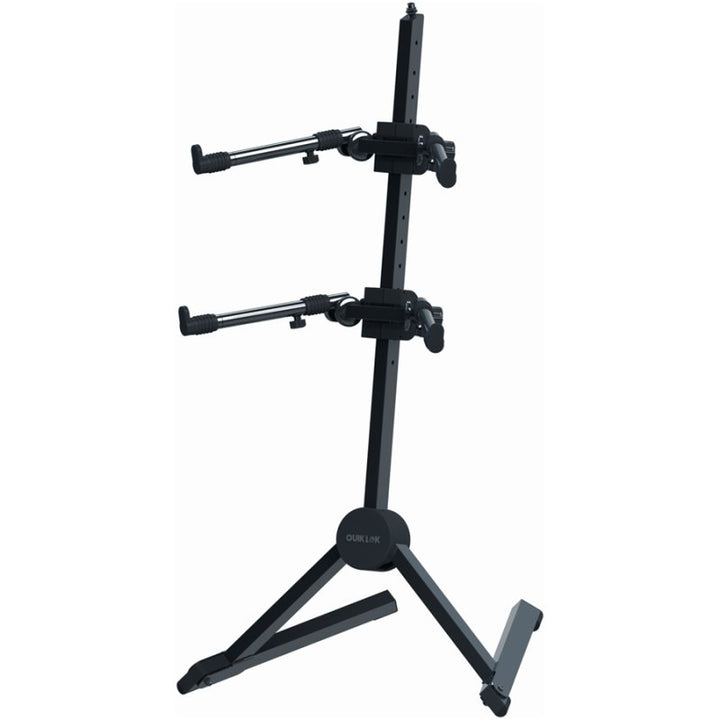 Quik Lok SL930 Double-Tier Slant Keyboard Stand with Fully Adjustable Tiers - Keyboard & Synthesizer Stands