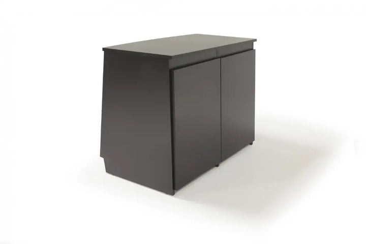 Argosy Spire 7142, 2)14 space Bays, 28 Space Rack Unit, Black Melamine