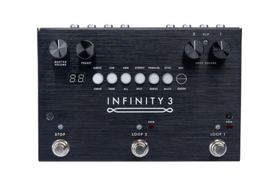 Pigtronix Infinity 3 Deluxe Stereo Double Looper Pedal with MIDI