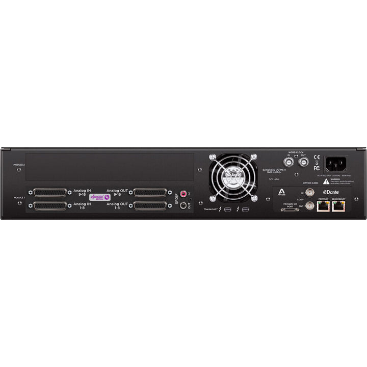 Apogee Symphony I/O Mk II 16x16 SE Thunderbolt 3/Dante Interface – front