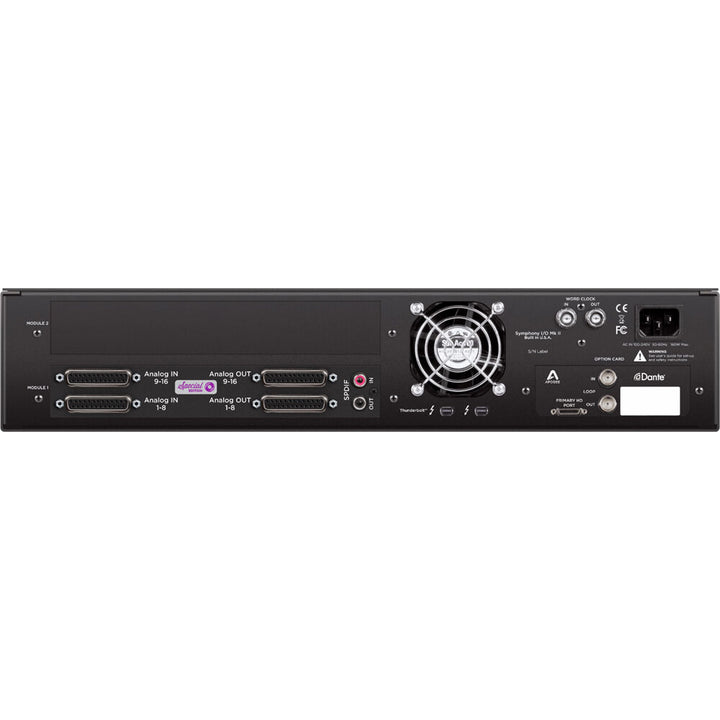 Apogee Symphony I/O Mk II 16x16 SE Thunderbolt 3/Pro Tools HD Interface – front