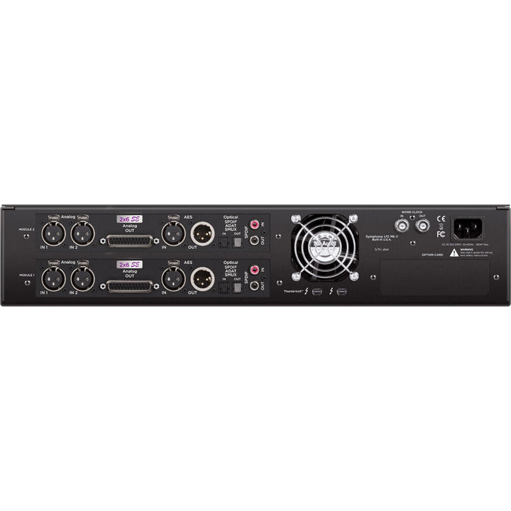 Apogee Symphony I/O Mk II 2x6 SE + 2x6 SE Thunderbolt 3 Interface – front