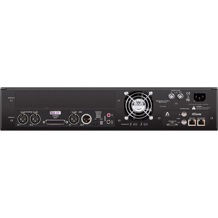 Apogee Symphony I/O Mk II 2x6 SE Thunderbolt 3/Dante Interface – front