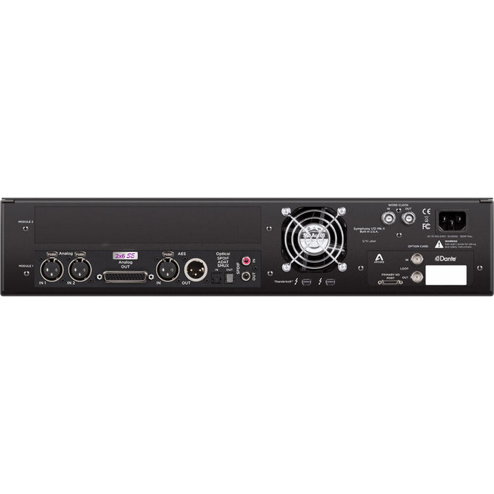 Apogee Symphony I/O Mk II 2x6 SE Thunderbolt 3/Pro Tools HD Interface – front
