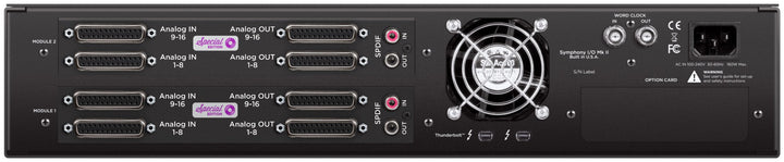Apogee Symphony I/O Mk II 32x32 SE Thunderbolt 3 Interface – front