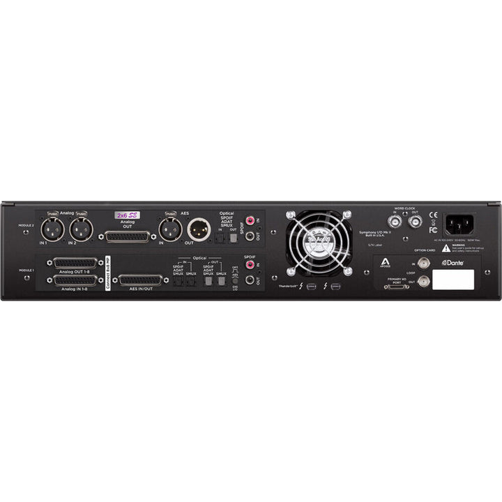 Apogee Symphony I/O Mk II 8x8 MP + 2x6 SE Thunderbolt 3/Pro Tools HD Interface – front