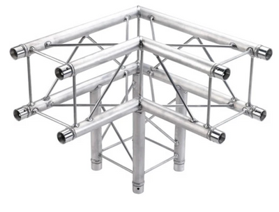 Global Truss Global Truss F24-SQ-C30 3-Way 90° Square Corner for F34