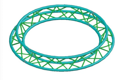 Global Truss Global Truss F33-TR-C1.5-180 2 x 180° Triangle Arc Circle - 1.5m (4.92ft)