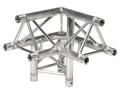 Global Truss Global Truss F33-TR-4093UR 3-Way 90° Triangle Corner for F33 - Right Apex Up