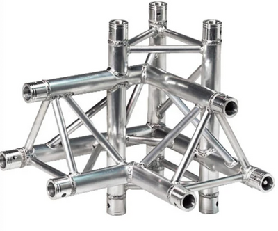 Global Truss Global Truss F33-TR-4095U/R 4-Way 90° Triangle Corner for F33 - Right Apex Up