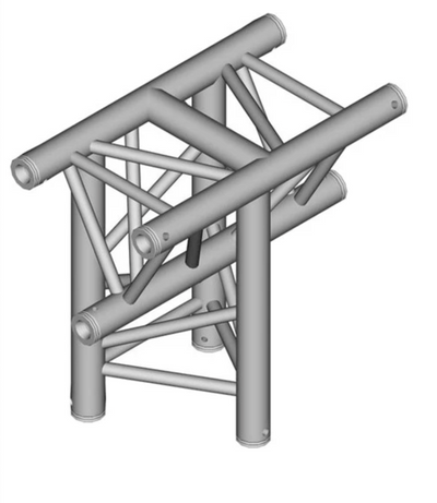 Global Truss Global Truss F33-TR-4096H/I 3-Way Triangle T-Junction F33 - Horizontal - Apex In