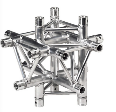 Global Truss Global Truss F33-TR-4096H-U/D 3-Way Triangle T-Junction F33 Horizontal - Apex Up/Down