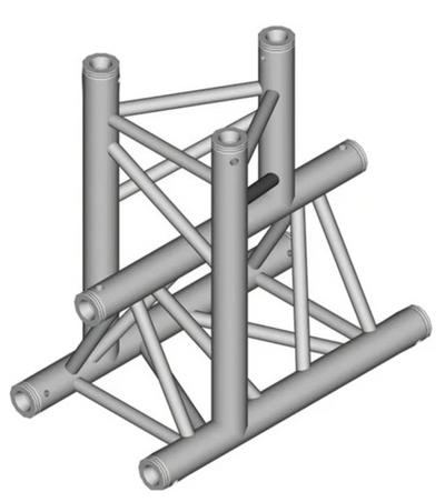Global Truss Global Truss F33-TR-4096VD 3-Way Triangle T-Junction F33 - Vertical - Apex Down