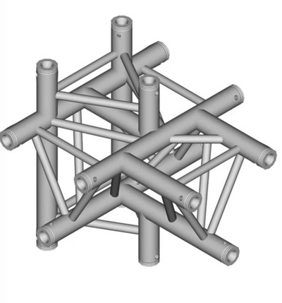 Global Truss Global Truss F33-TR-4099U/D 5-Way Triangle T-Junction for F33 - Apex Up/Down