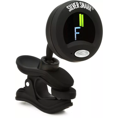 Snark SIL-BLK Silver Snark All Instrument Tuner - Black - Tuner Processors