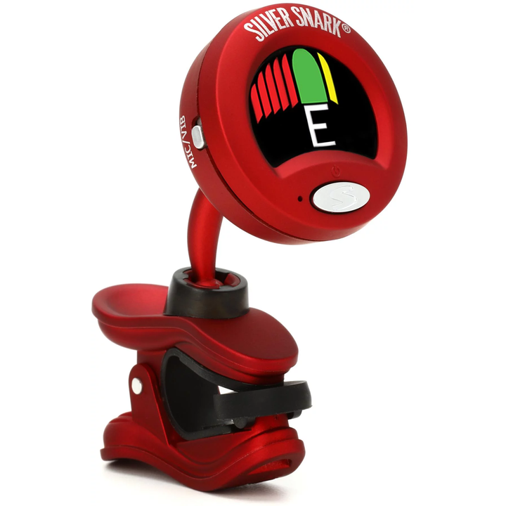 Snark SIL-RED Silver Snark All Instrument Tuner - Red - Tuner Processors