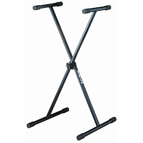 Quik Lok T10BK Single Braced T-Rex Keyboard Stand (Black) - Keyboard & Synthesizer Stands
