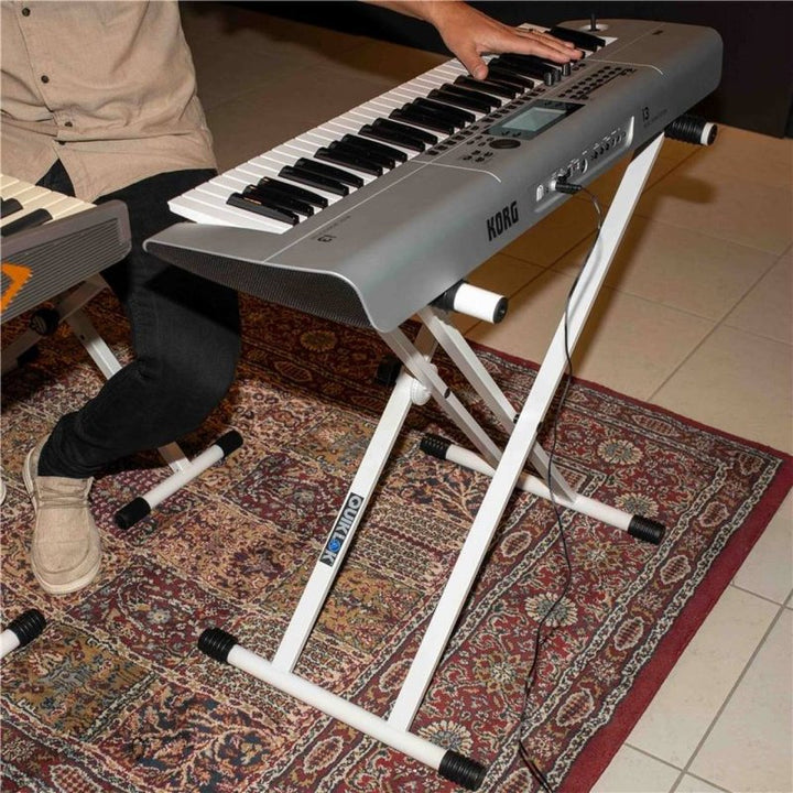 Quik Lok T20WH X-Frame Keyboard Stand (White) - Keyboard & Synthesizer Stands
