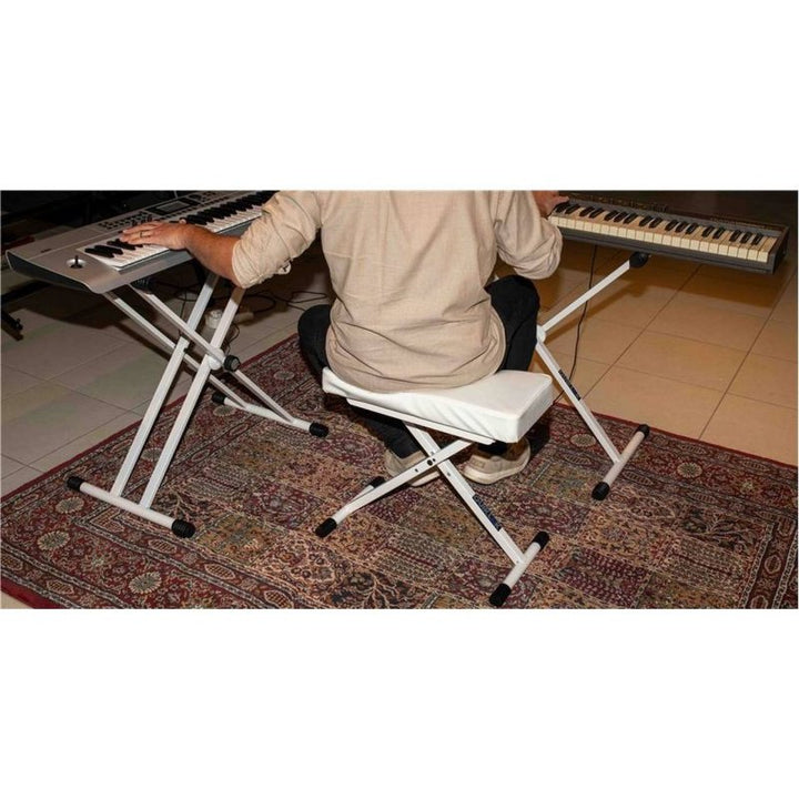 Quik Lok T20WH X-Frame Keyboard Stand (White) - Keyboard & Synthesizer Stands