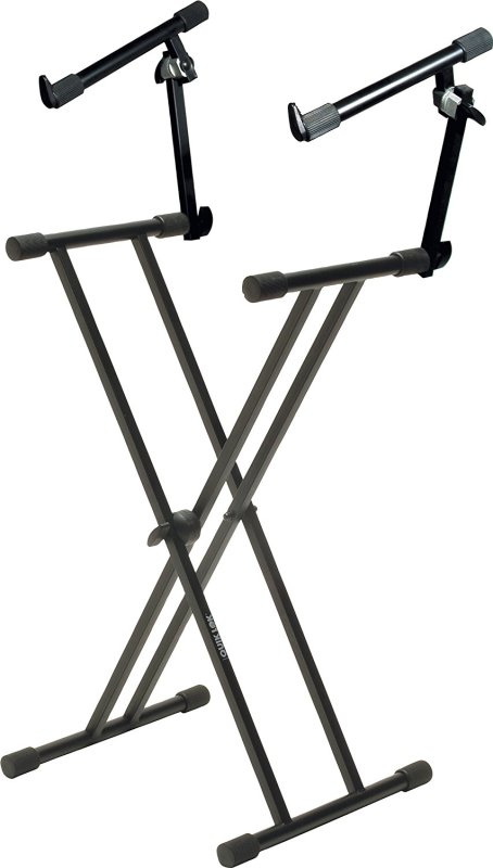 Quik Lok T22 Double Braced 2 Tier Keyboard Stand - Keyboard & Synthesizer Stands