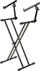 Quik Lok T22 Double Braced 2 Tier Keyboard Stand - Keyboard & Synthesizer Stands