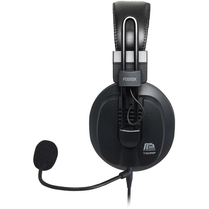 Fostex Wired Over-Ear Semi-Open Gaming Headset with Detachable Microphone, Black