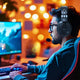 Fostex Wired Over-Ear Semi-Open Gaming Headset with Detachable Microphone, Black