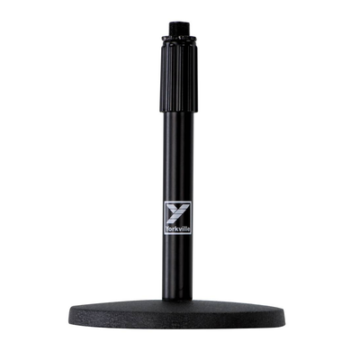 Yorkville Yorkville MS-105B Round Base Telescopic Desk Stand (9-13")