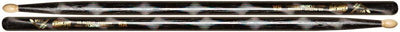 Vater Percussion Color Wrap Los Angeles 5A Drumsticks (Black Optic, Wood Tip)