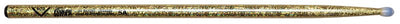 Vater Percussion Color Wrap Los Angeles 5A Drumsticks (Gold Sparkle, Wood Tip)
