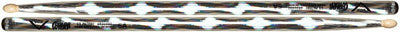 Vater Percussion Color Wrap Los Angeles 5A Drumsticks (Silver Optic, Wood Tip)