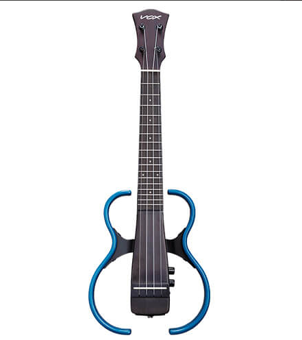 Vox VFU-1 Frame Concert Ukulele with Piezo Pickup and Effects (Flame Maple Blue)