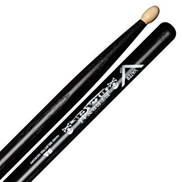Vater Percussion Eternal Black Los Angeles 5A Hickory Drumsticks (Wood Tip)