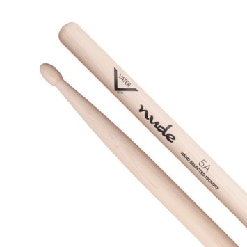 Vater Percussion Nude Los Angeles 5A Hickory Drumsticks (Wood Tip)