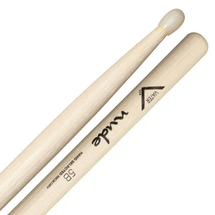 Vater Percussion Nude 5B Hickory Drumsticks (Nylon Tip)