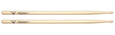Vater Percussion Traditional 7A Hickory Drumsticks (Wood Tip)